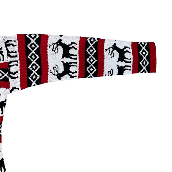 Merry Christmas from V28 women’s V-neck button down reindeer cardigan size XXL - Picture 7 of 9